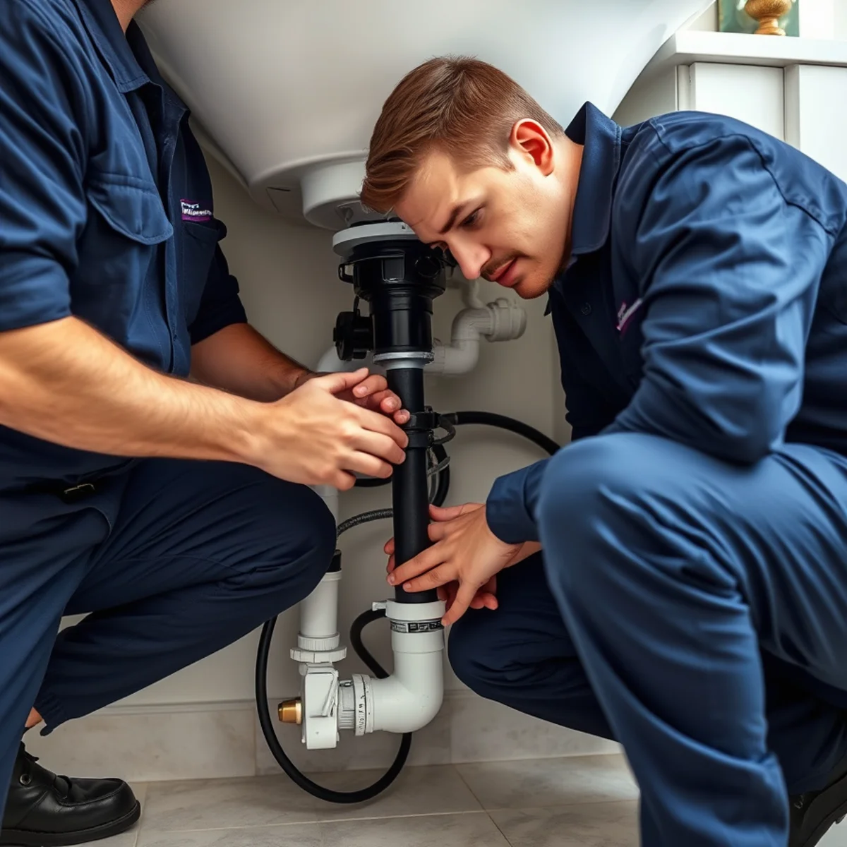Miami kitchen sink plumbing connected for faucet and disposal service