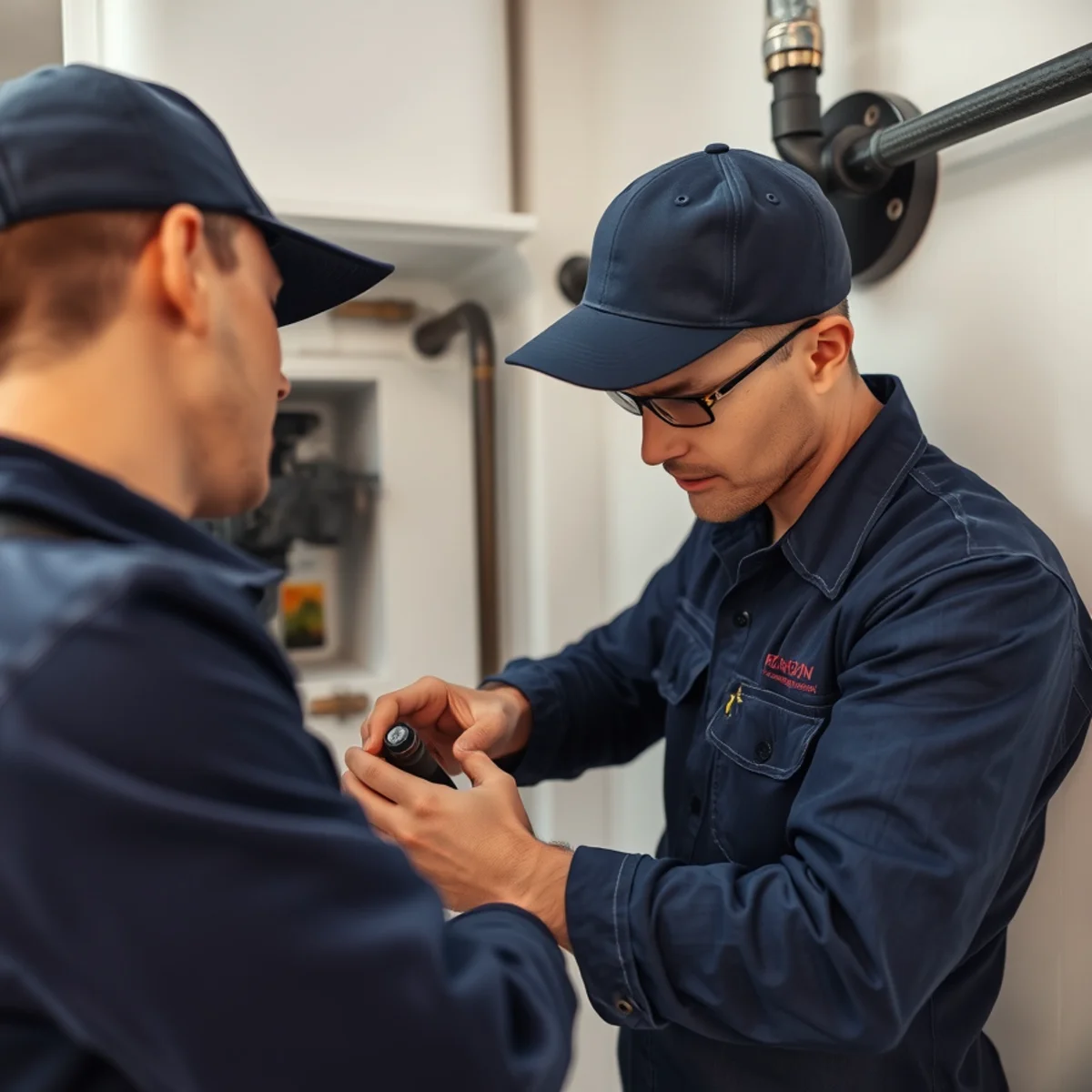 BH Plumbing & Drain Service technician preparing plumbing service at a Bay Harbor Islands, Florida property