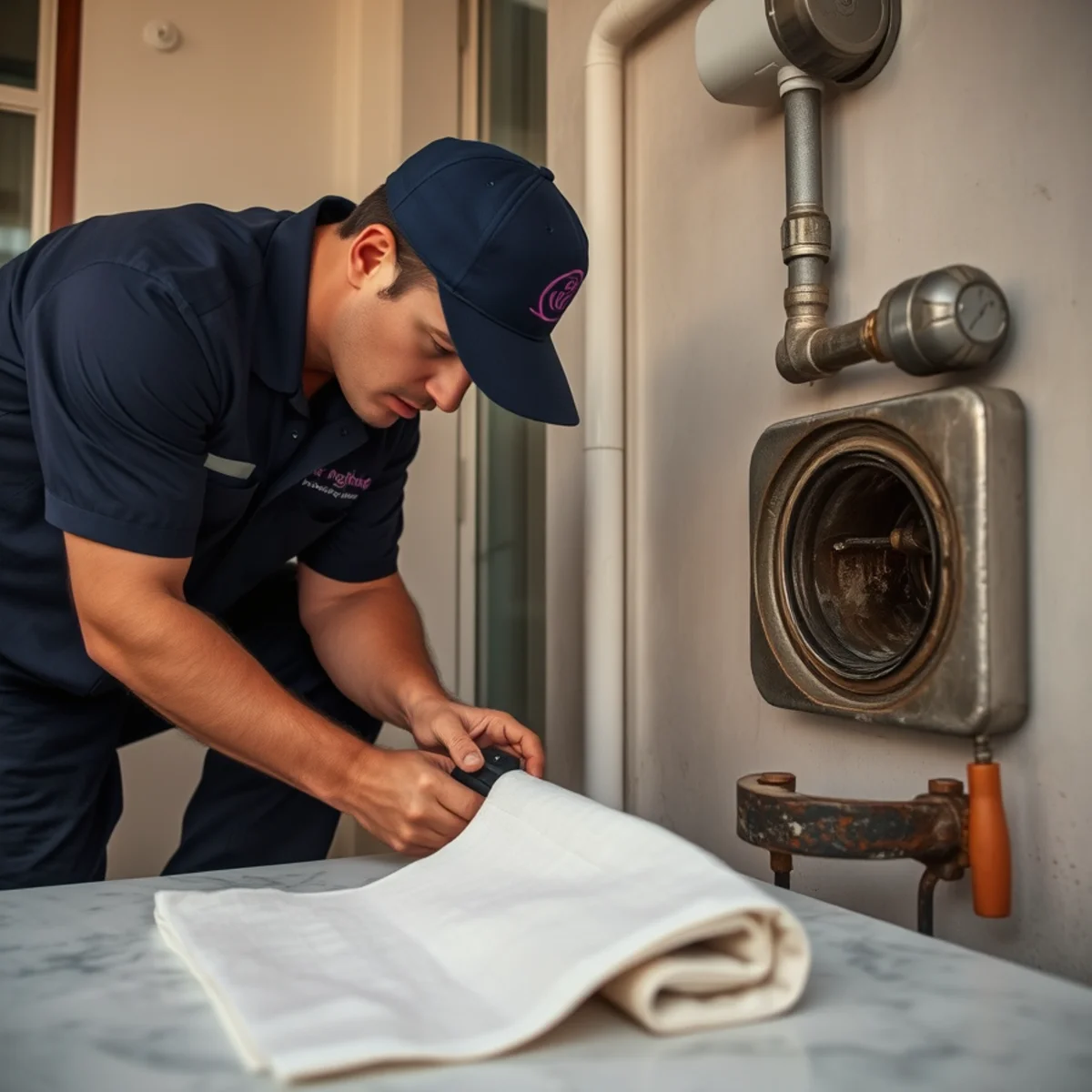 BH Plumbing & Drain Service technician preparing plumbing service at a Coconut Grove, Florida property