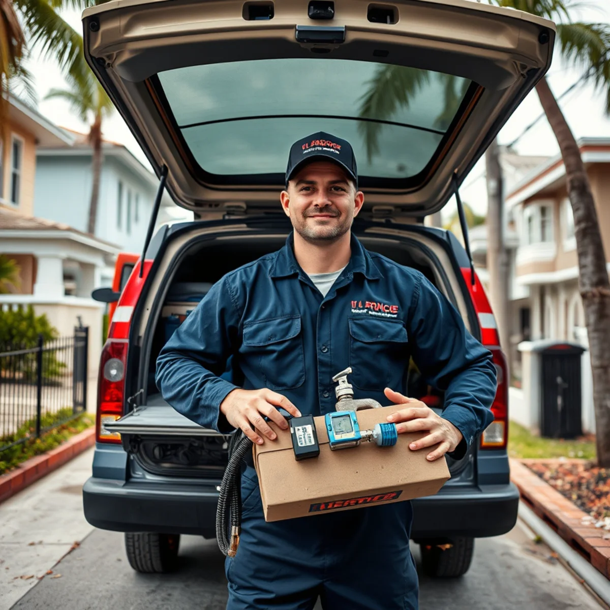 BH Plumbing & Drain Service service vehicle for plumber calls in Coral Terrace, Florida