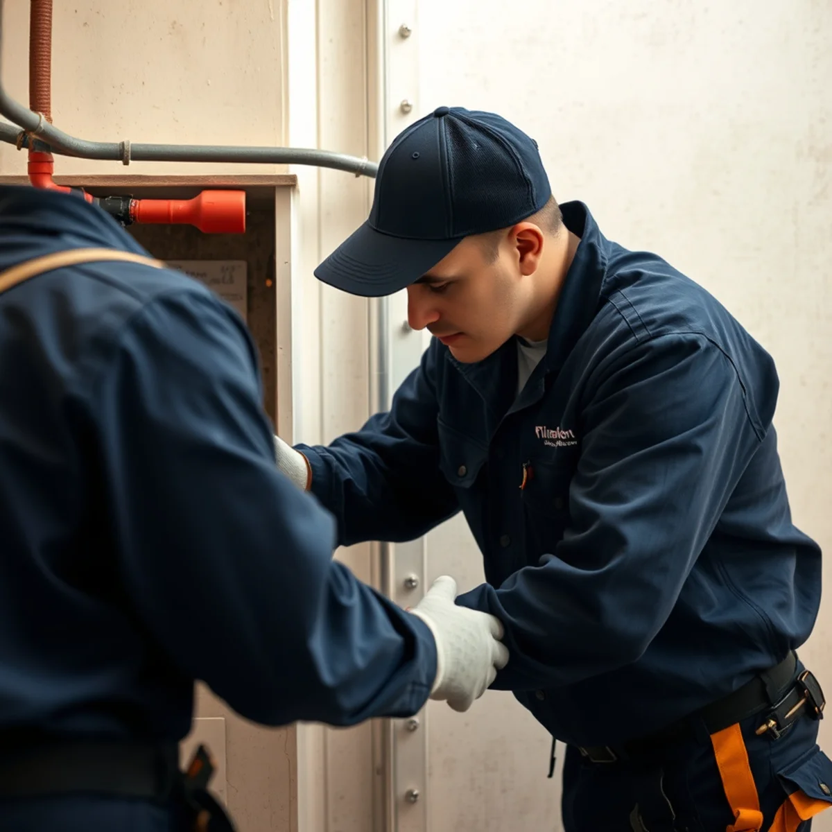 BH Plumbing & Drain Service technician preparing plumbing service at a Doral, Florida property