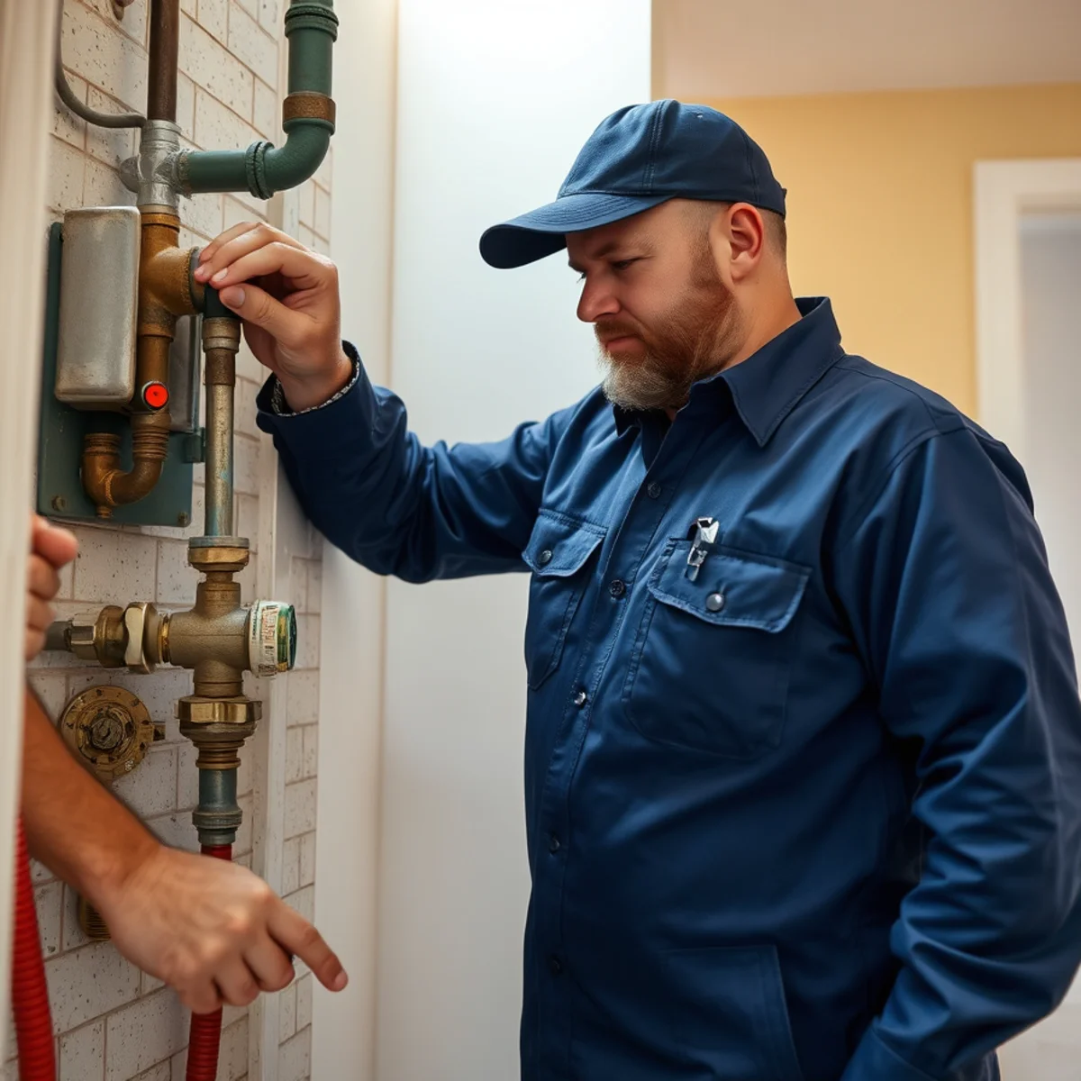 BH Plumbing & Drain Service technician preparing plumbing service at a Florida City, Florida property