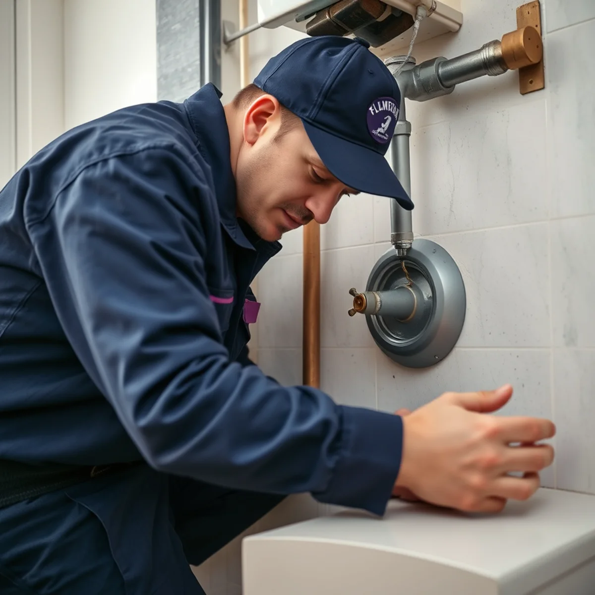 BH Plumbing & Drain Service technician preparing plumbing service at a Glenvar Heights, Florida property