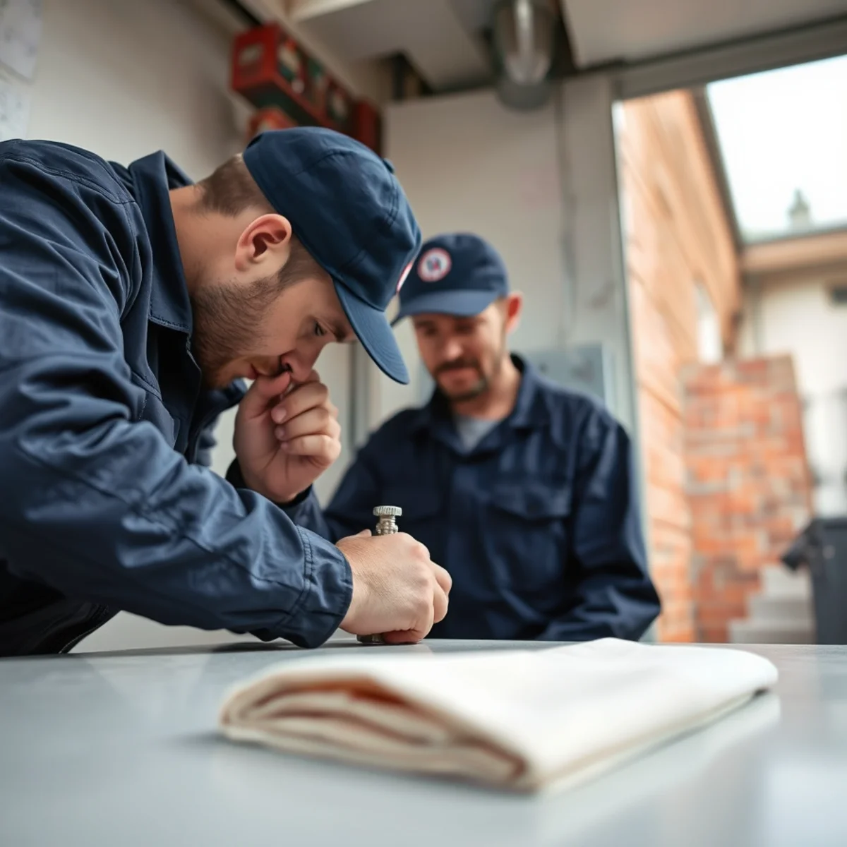 BH Plumbing & Drain Service technician preparing plumbing service at a Hialeah, Florida property