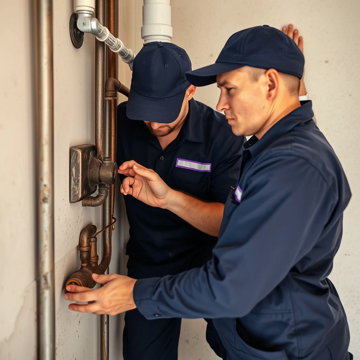 BH Plumbing & Drain Service technician preparing plumbing service at a Homestead, Florida property