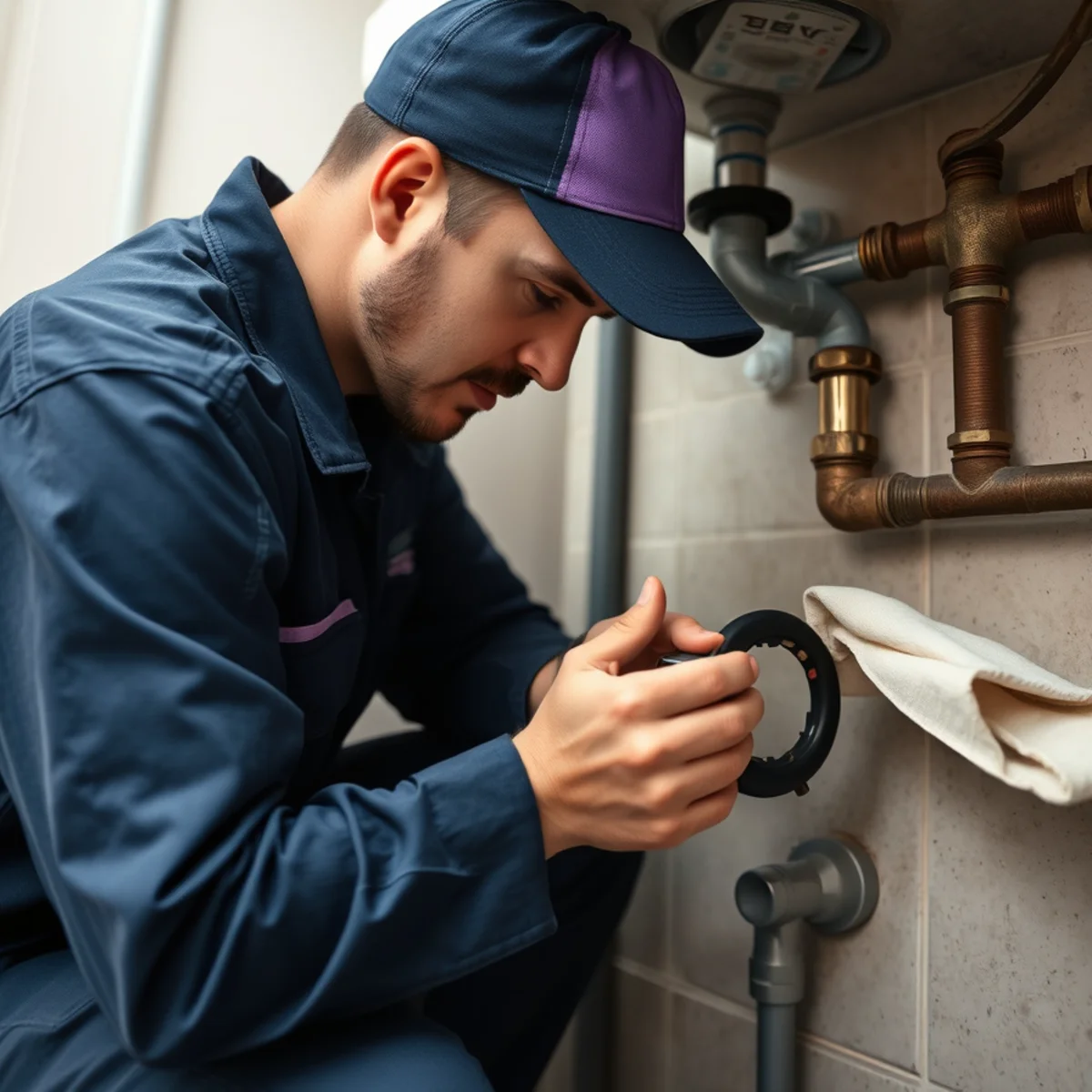 BH Plumbing & Drain Service technician preparing plumbing service at a Kendale Lakes, Florida property