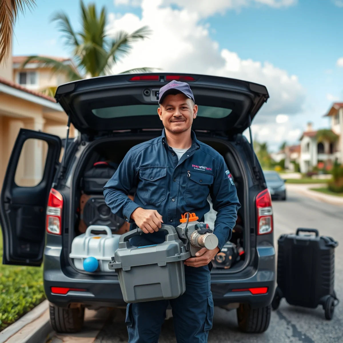 BH Plumbing & Drain Service service vehicle for plumber calls in Kendall, Florida