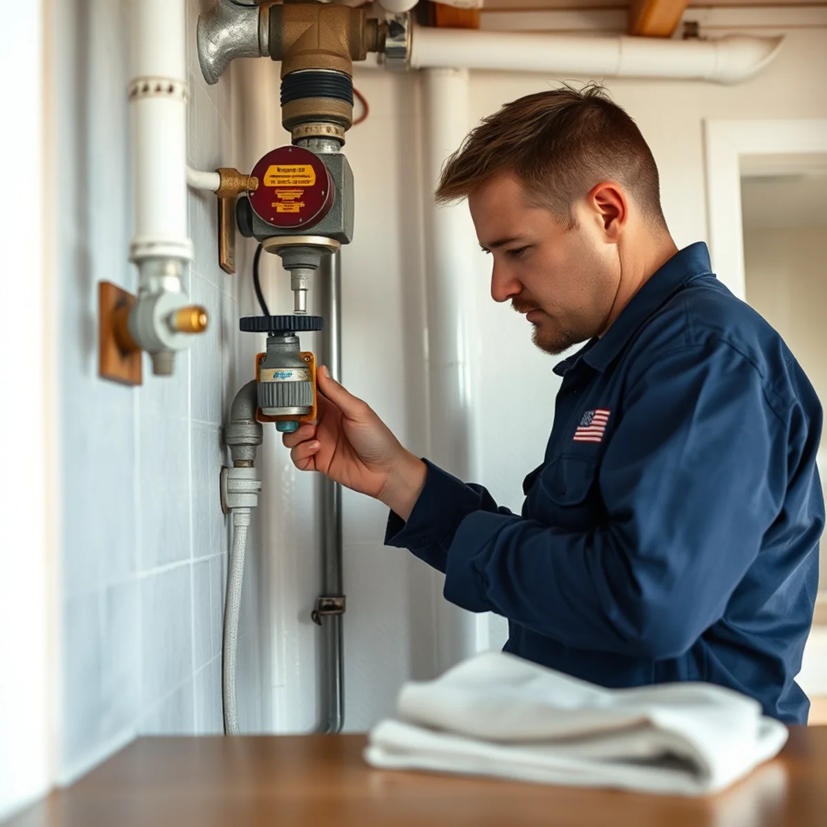 BH Plumbing & Drain Service technician preparing plumbing service at a Marathon, Florida property