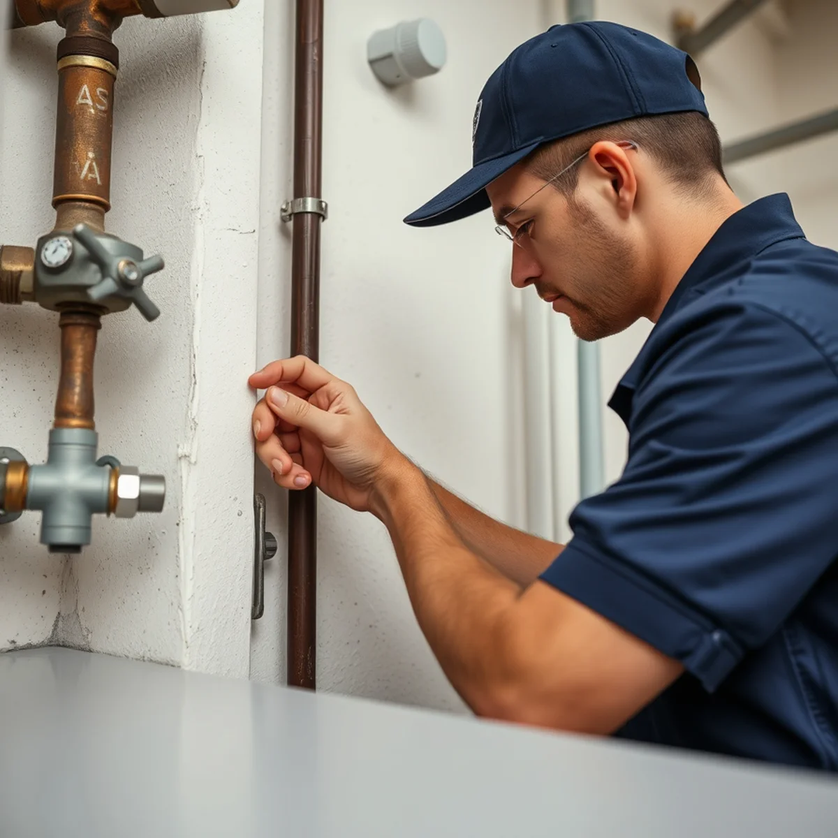 BH Plumbing & Drain Service technician preparing plumbing service at a Miami Lakes, Florida property