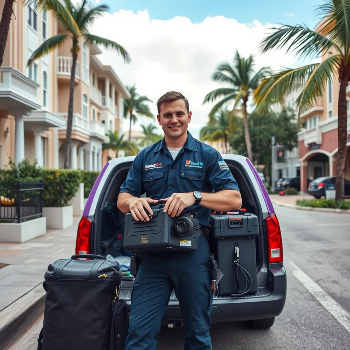 BH Plumbing & Drain Service service vehicle for plumber calls in Miami Shores, Florida