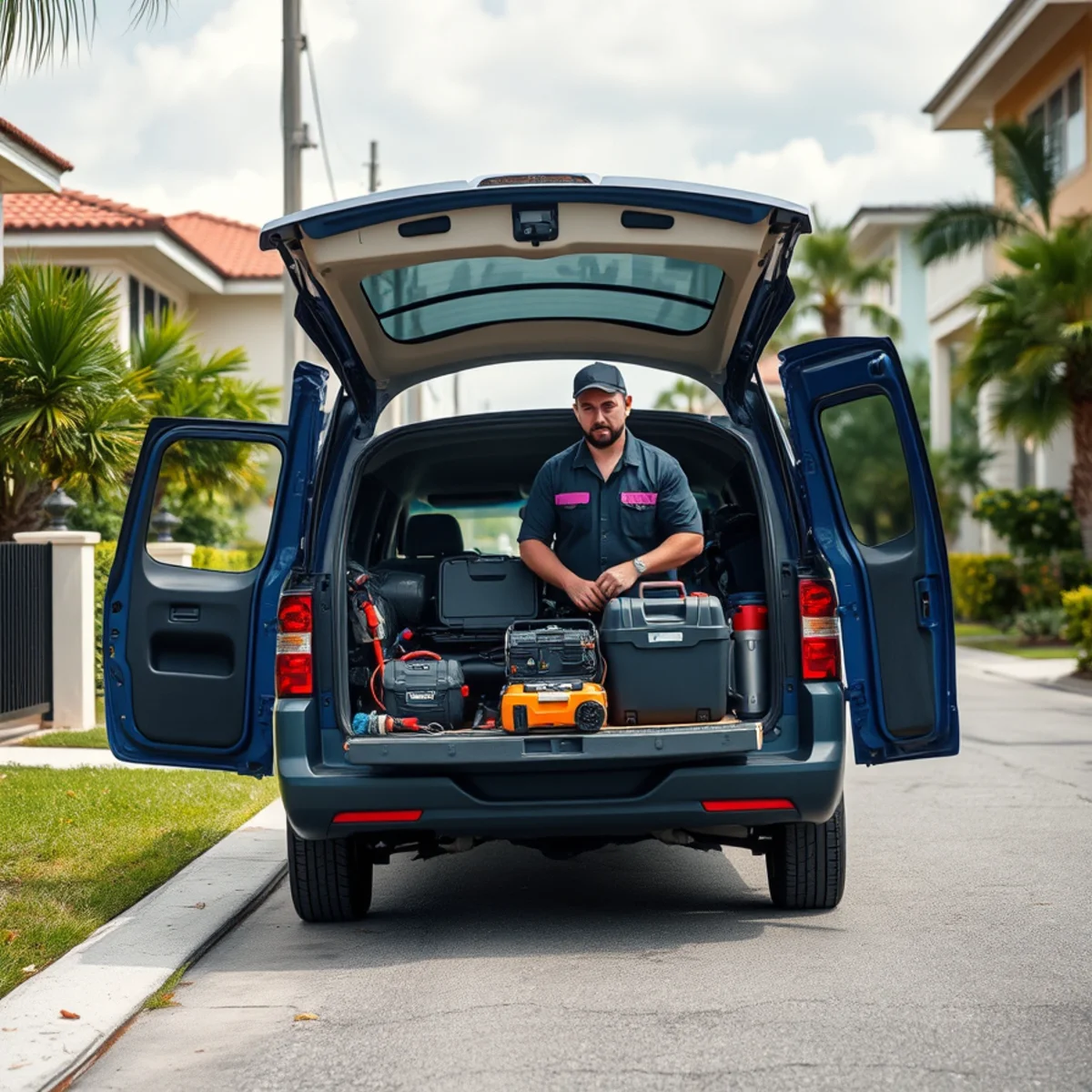 BH Plumbing & Drain Service service vehicle for plumber calls in North Miami Beach, Florida