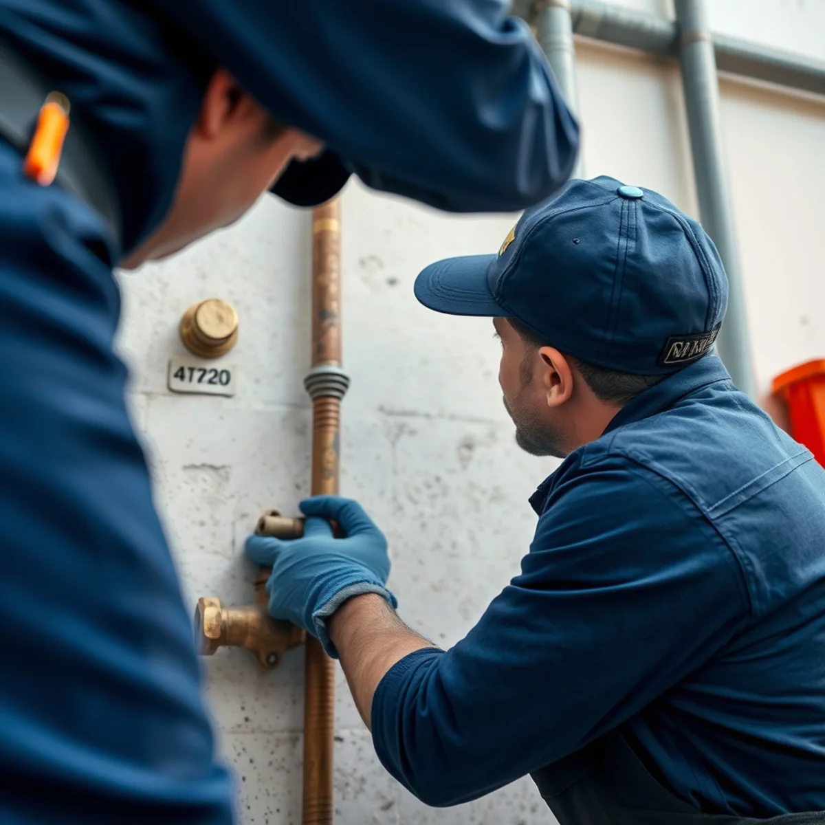 BH Plumbing & Drain Service technician preparing plumbing service at a Opa-locka, Florida property