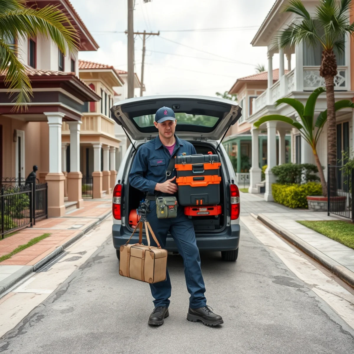 BH Plumbing & Drain Service service vehicle for plumber calls in Opa-locka, Florida