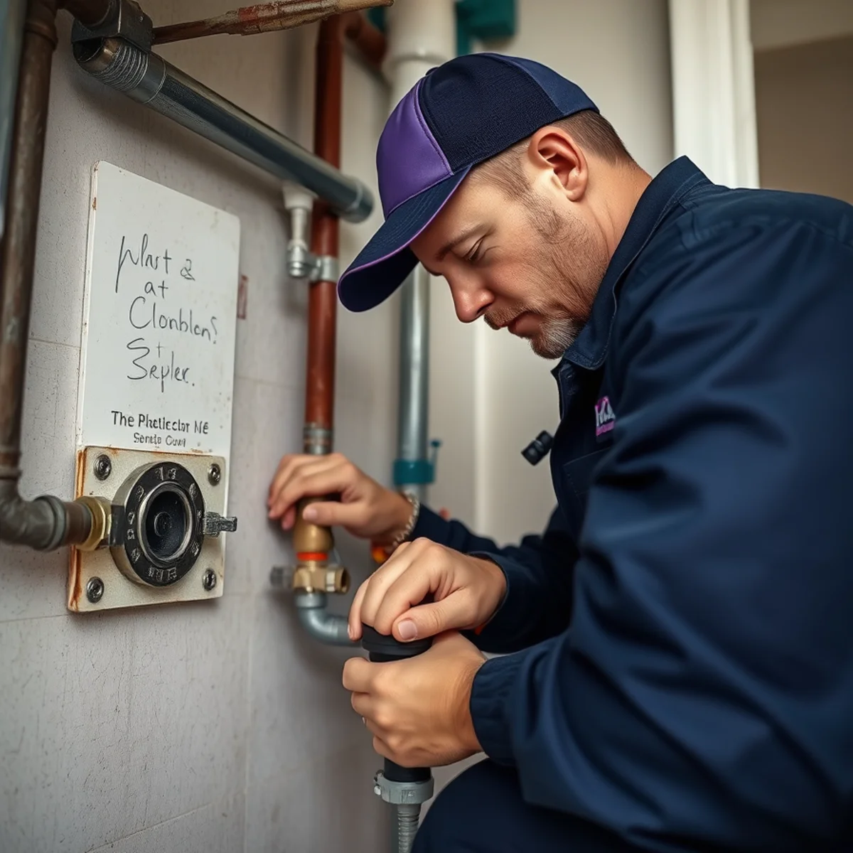 BH Plumbing & Drain Service technician preparing plumbing service at a Princeton, Florida property