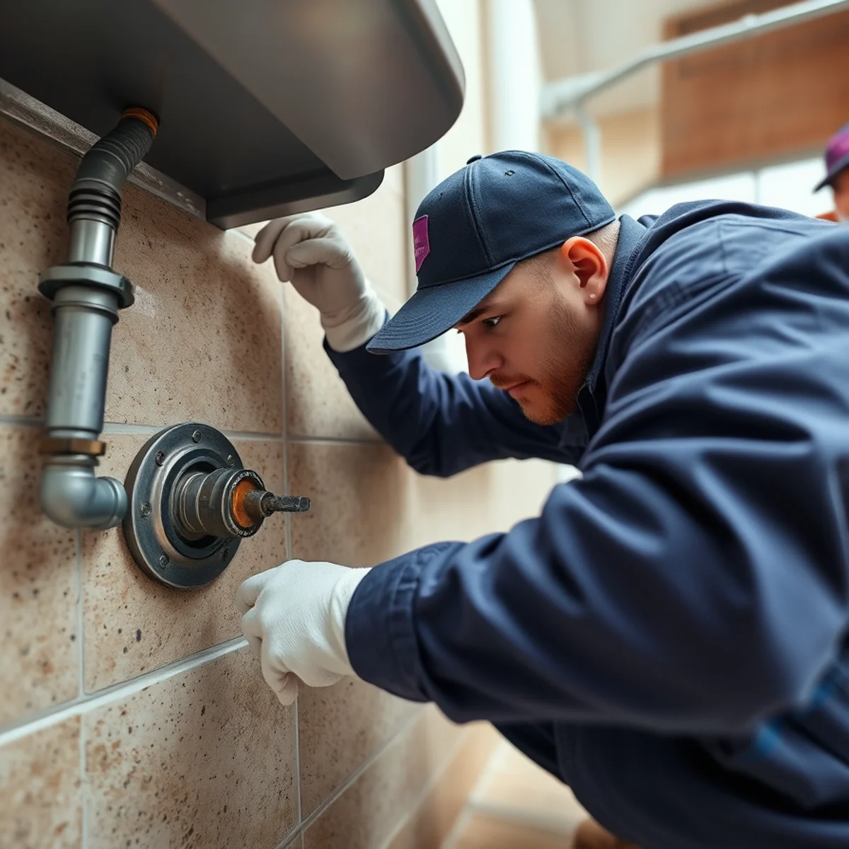 BH Plumbing & Drain Service technician preparing plumbing service at a The Hammocks, Florida property