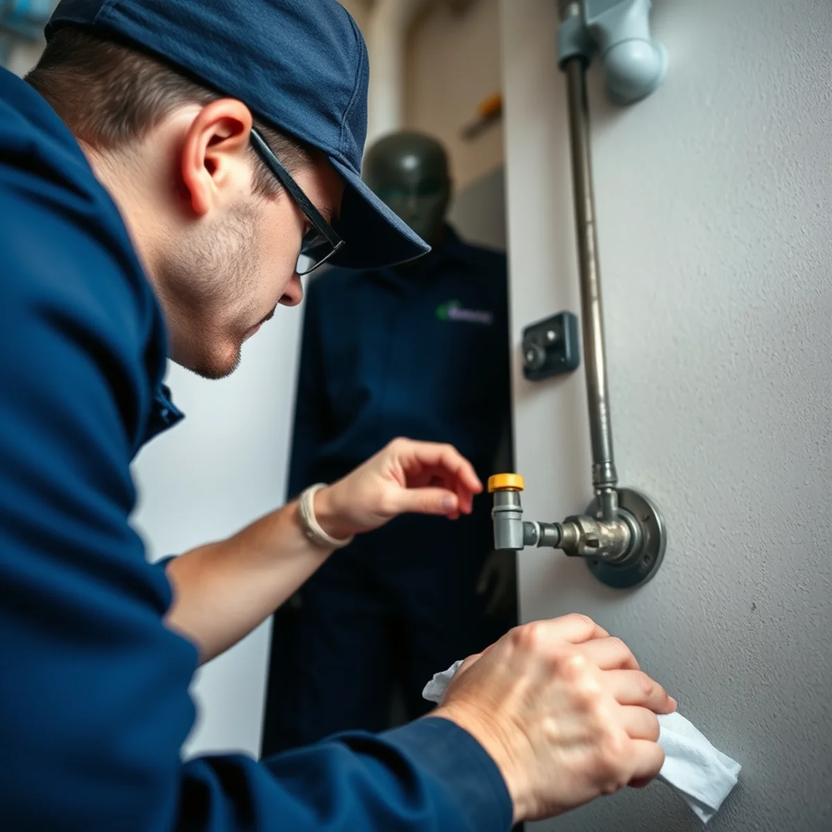 BH Plumbing & Drain Service technician preparing plumbing service at a Three Lakes, Florida property