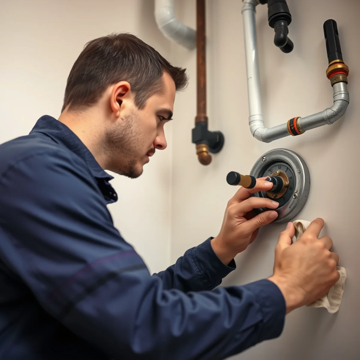 BH Plumbing & Drain Service technician preparing plumbing service at a University Park, Florida property