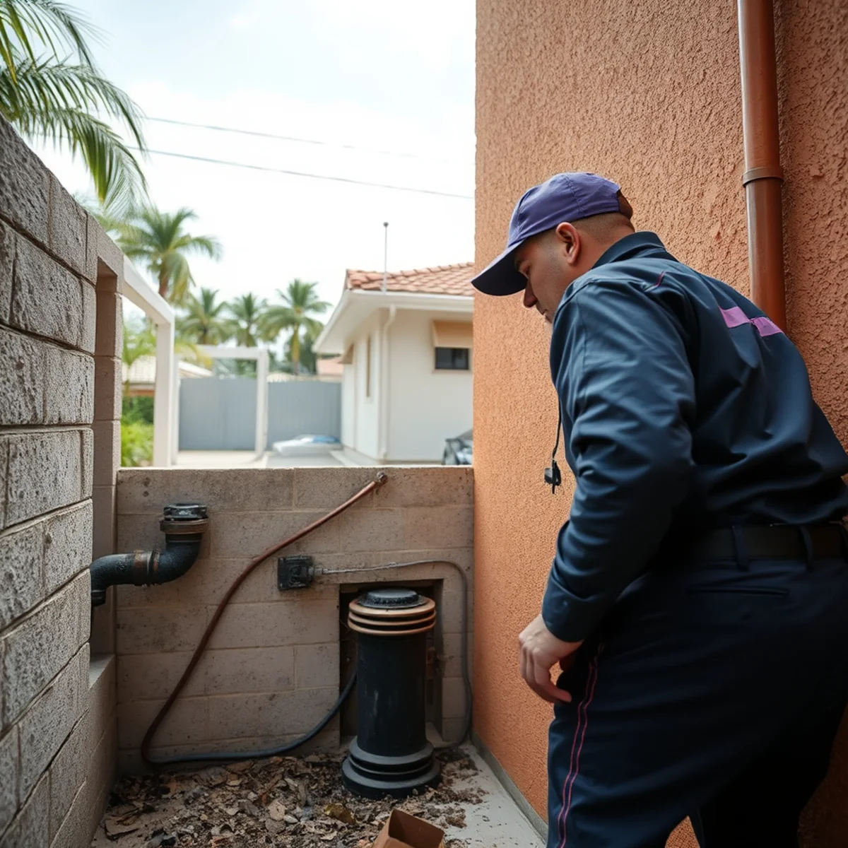 Cast Iron & Repiping equipment for a Hialeah, Florida plumbing property