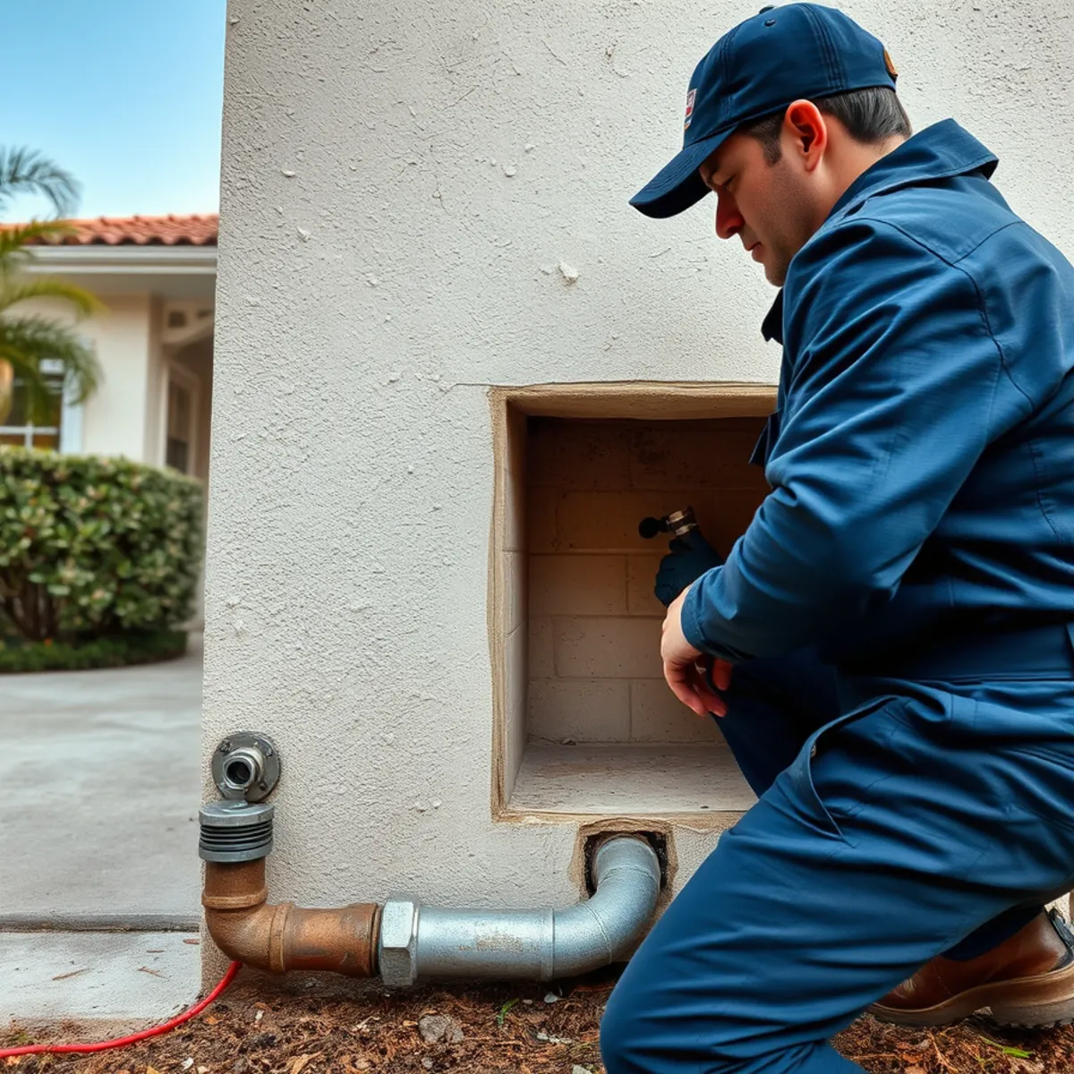 Cast Iron & Repiping equipment for a Kendall, Florida plumbing property