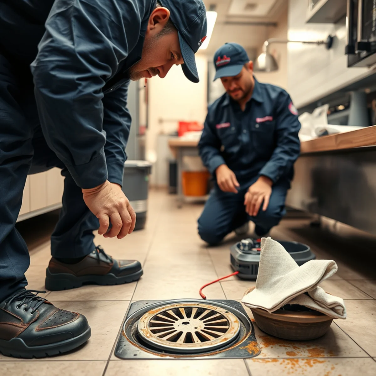 Commercial Plumbing service in progress at a Miami, Florida property