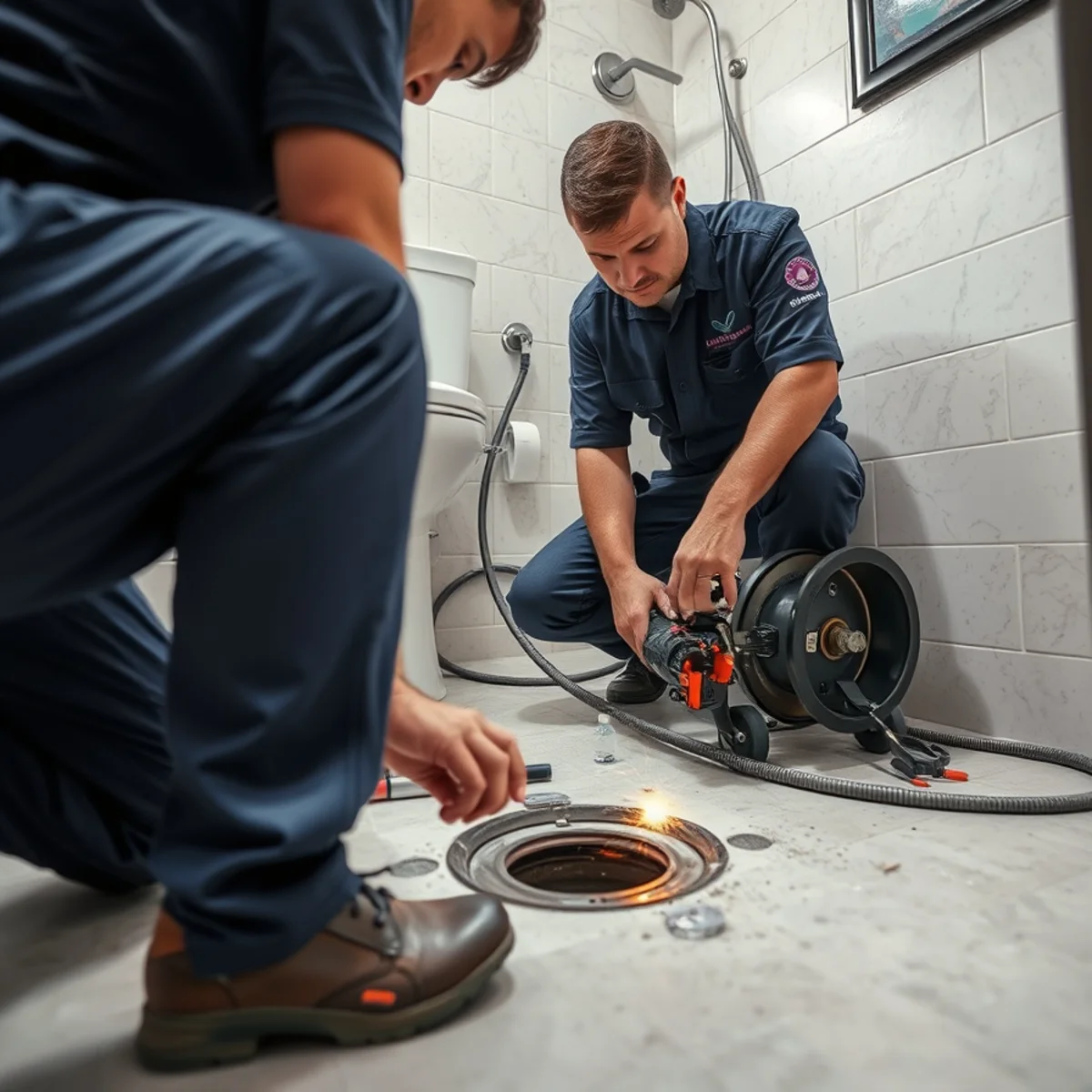 Drain Cleaning equipment for a Doral, Florida plumbing property