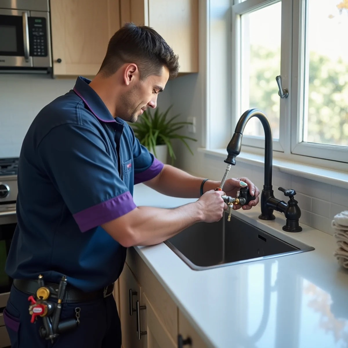 Faucets & Fixtures service in progress at a Miami, Florida property