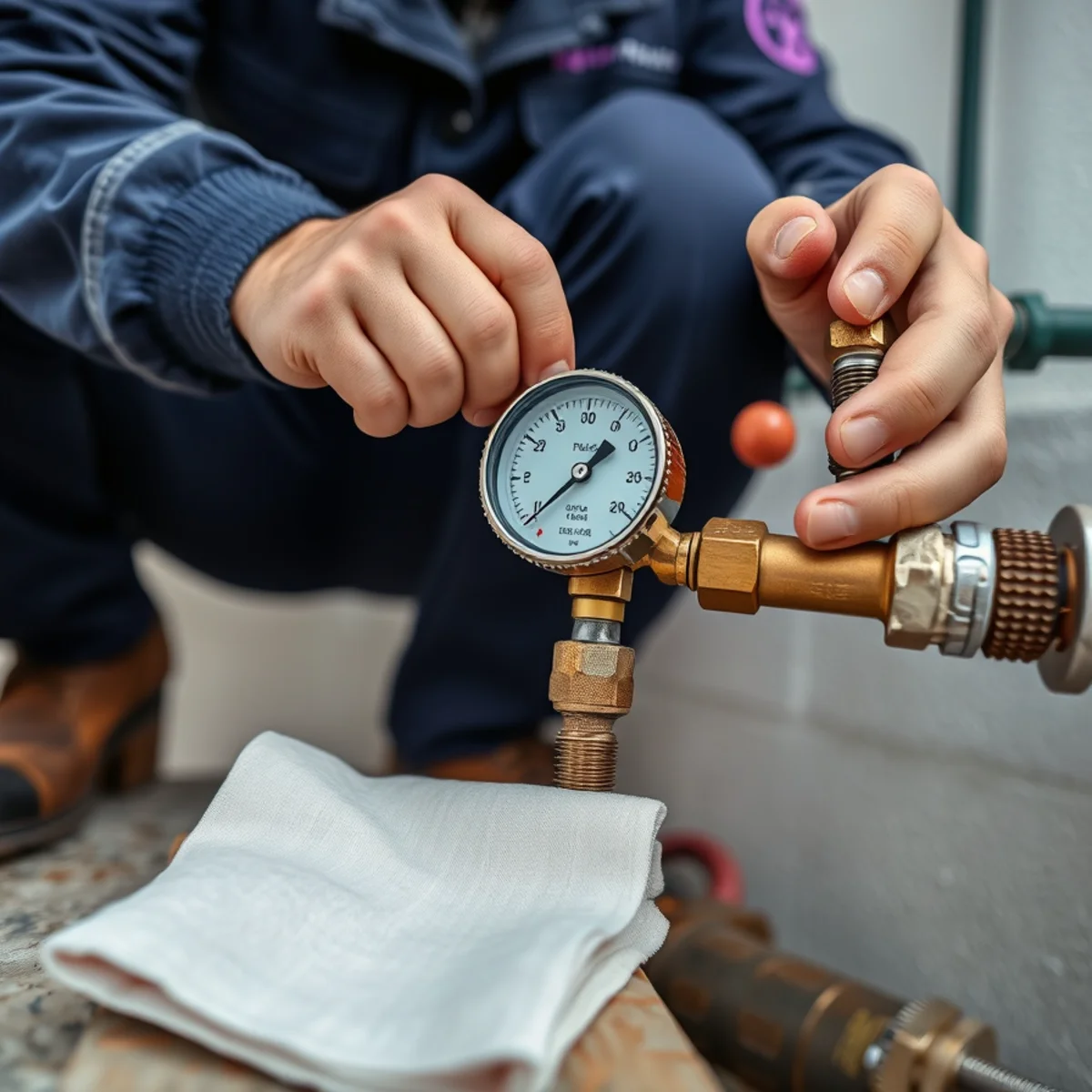 Gas Line Services service in progress at a Miami, Florida property