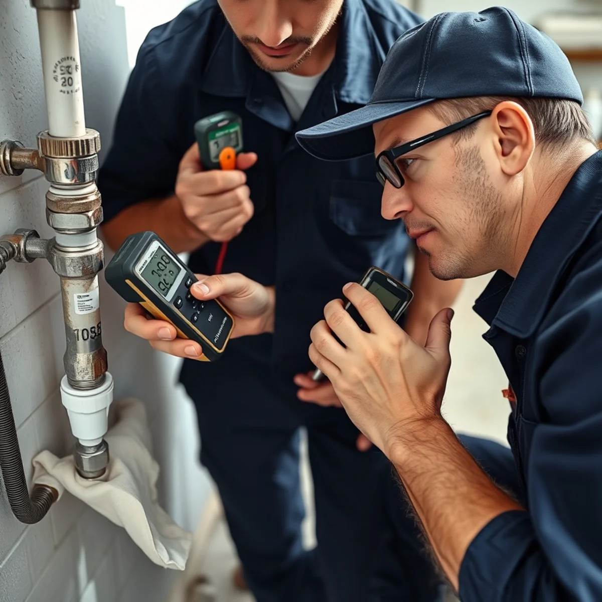 Leak Detection service in progress at a Miami, Florida property