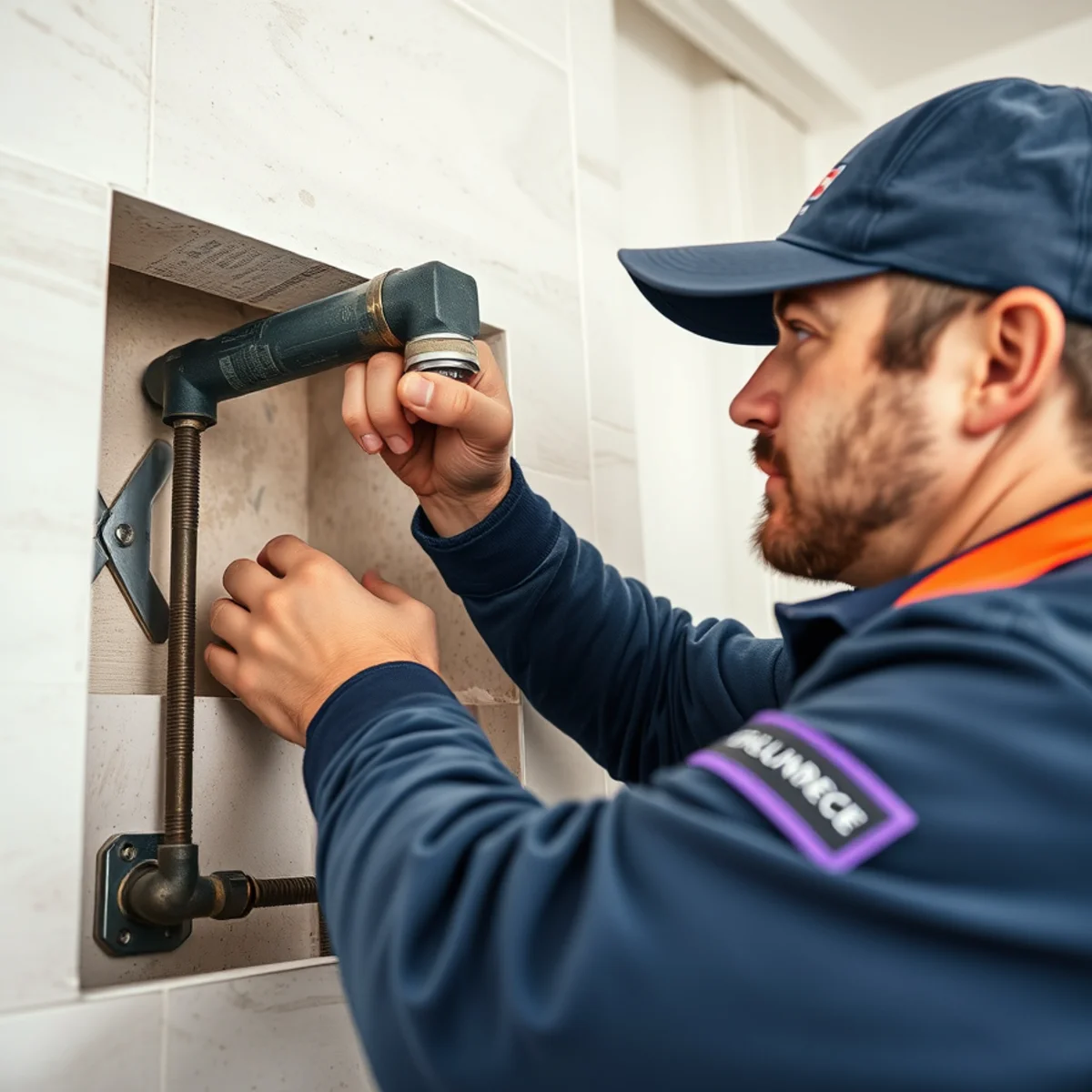 Pipe Repair service in progress at a Miami, Florida property