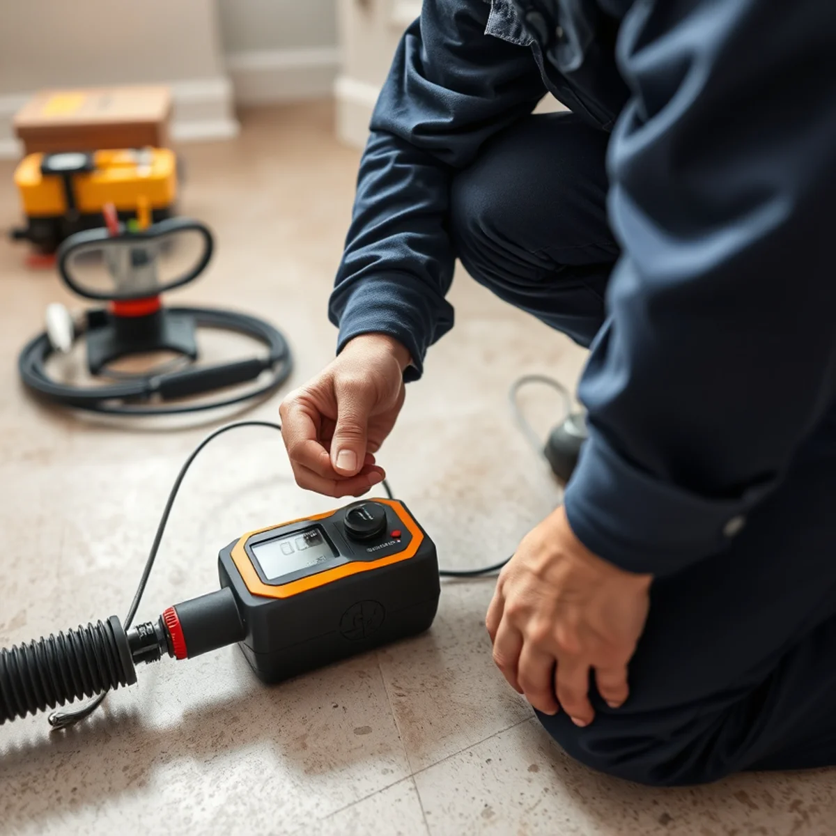 Slab Leak Repair service in progress at a Miami, Florida property