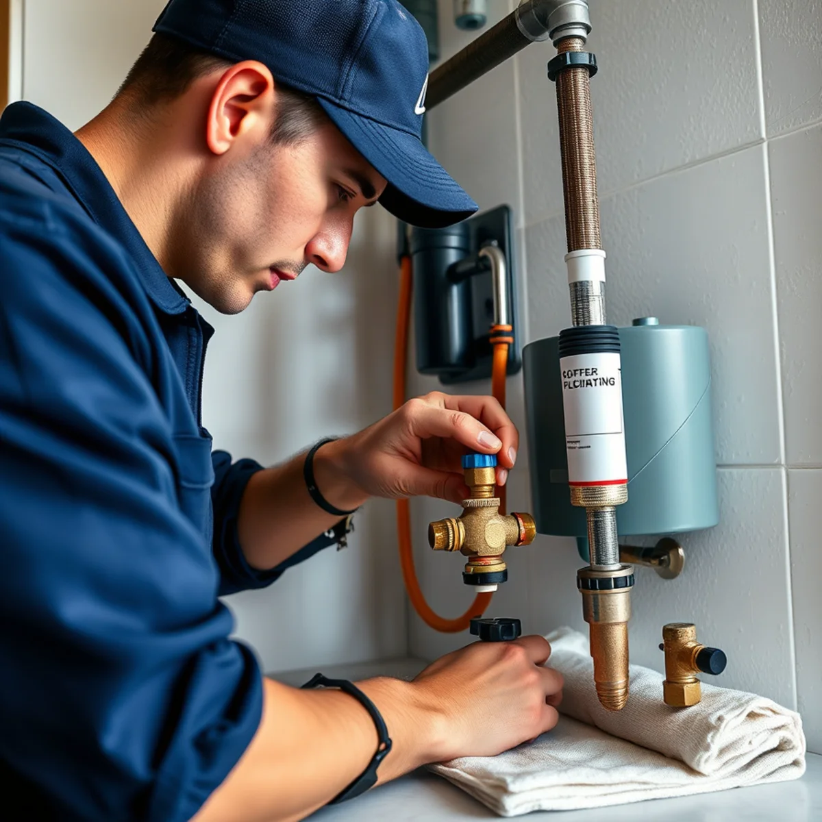 Water Treatment service in progress at a Miami, Florida property