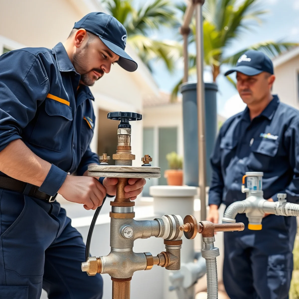 Whole-home water treatment plumbing evaluation in Miami