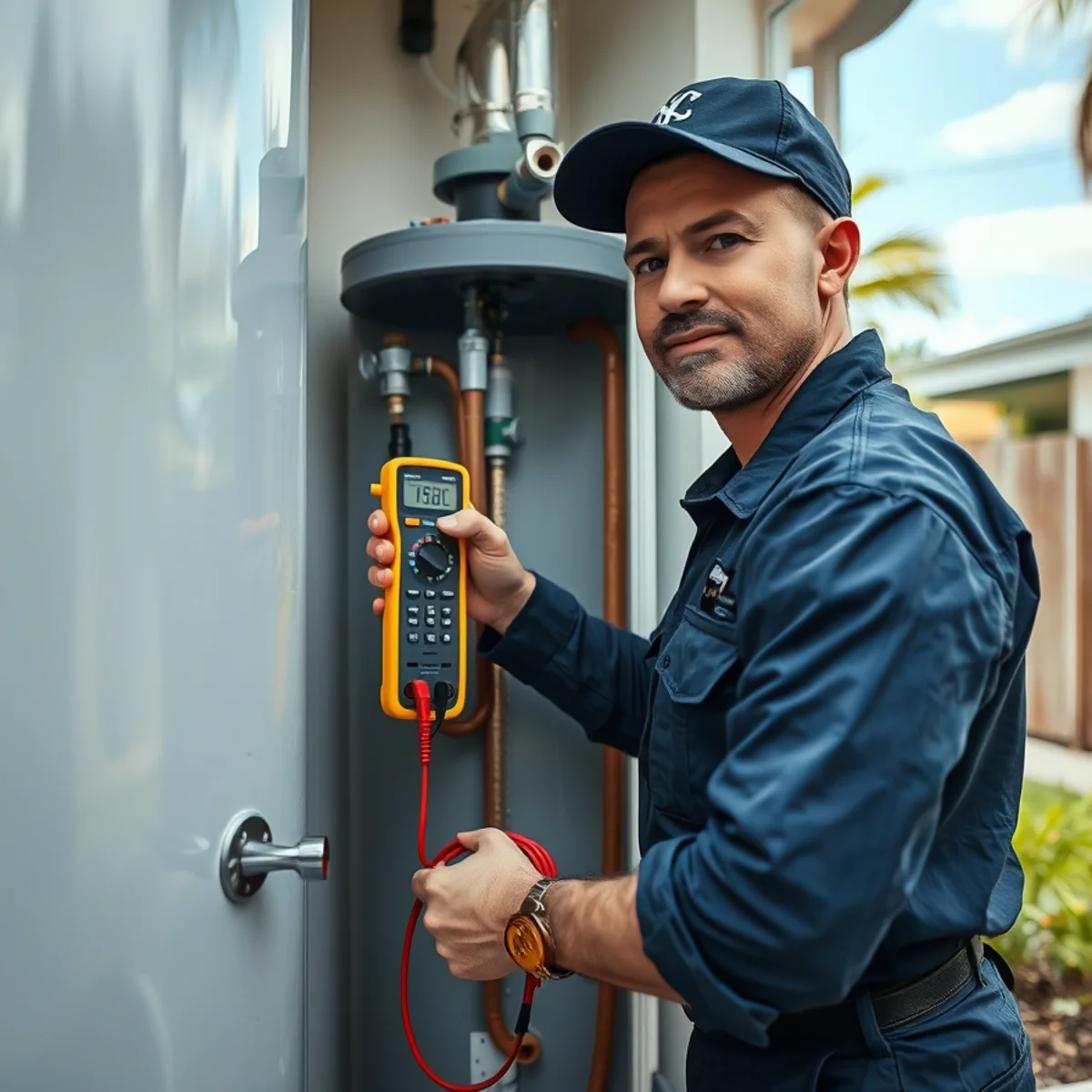 Water Heater Repair equipment for a North Miami, Florida plumbing property