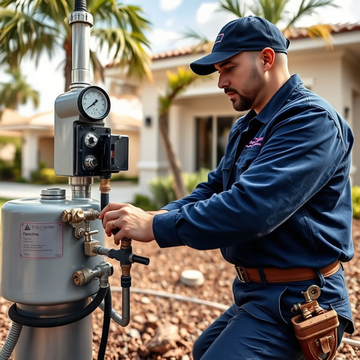 Private well pressure and pump plumbing evaluation in South Florida